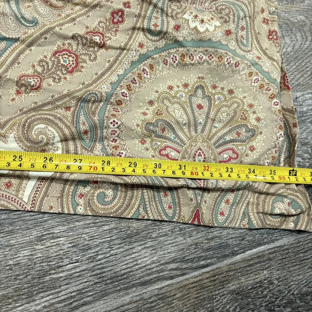 Vtg Lauren Ralph Lauren Boho Paisley King Size Pillow Sham